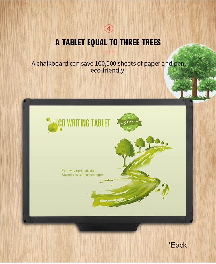 Office Note Pad 20 Inch Easy Writing And Remove Meeting Board LCD Tablet Memo Blackboard